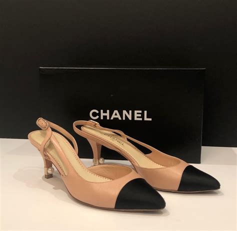 classic shoes chanel|Chanel high heels shoes.